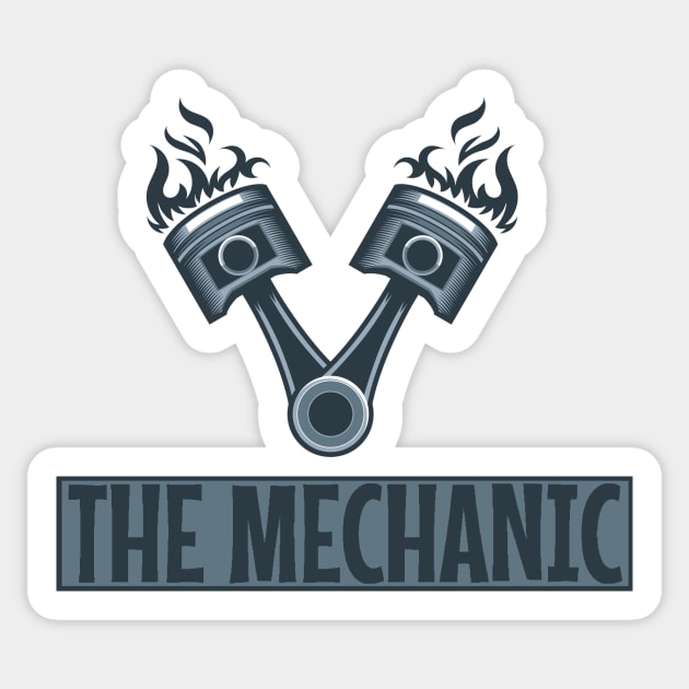 The Mechanic Sticker by FungibleDesign